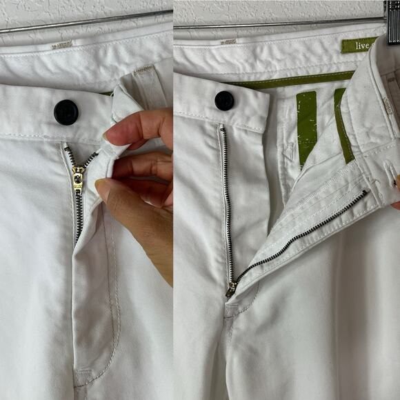 Haggar Life Khaki Relaxed Straight White Pants Size 32x30, Casual, Classic - Picture 3 of 8